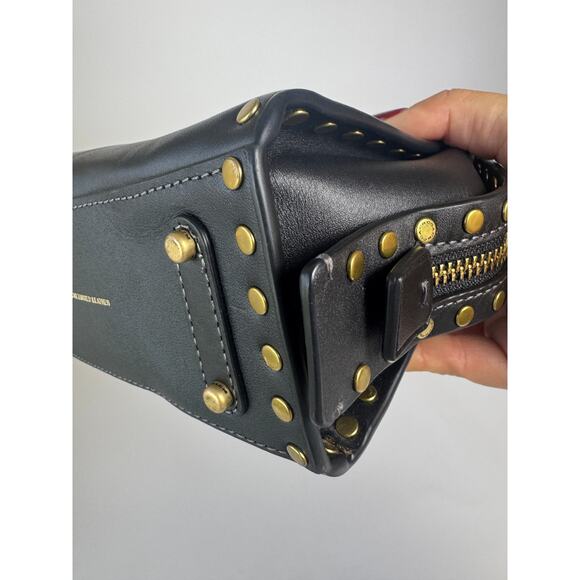 Coach Rogue 17 Bag With Rivets Goldtone Hardware - Picture 9 of 13